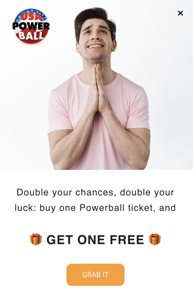 Lotto Exposed - Purchase ticket popup