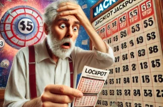 Lottery Player Checking Their Ticket